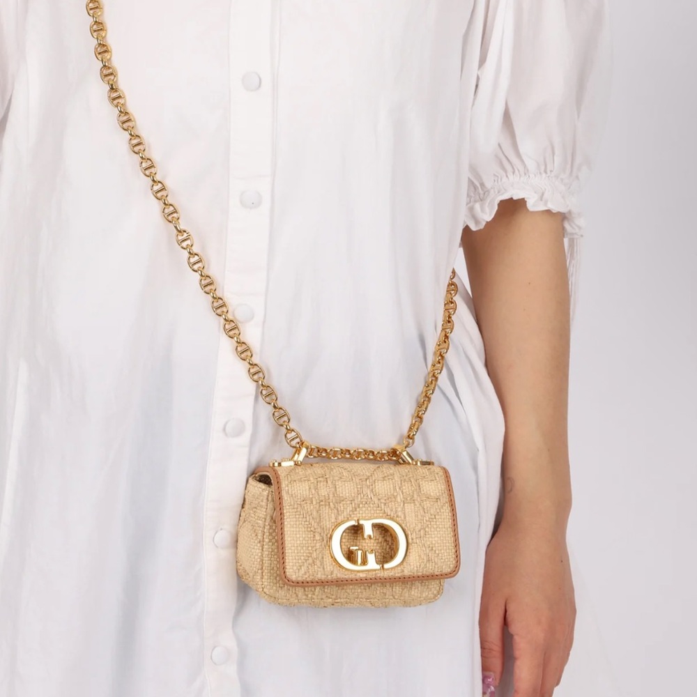 Dior Raffia Caro Mini Bag - Picture 4 of 7